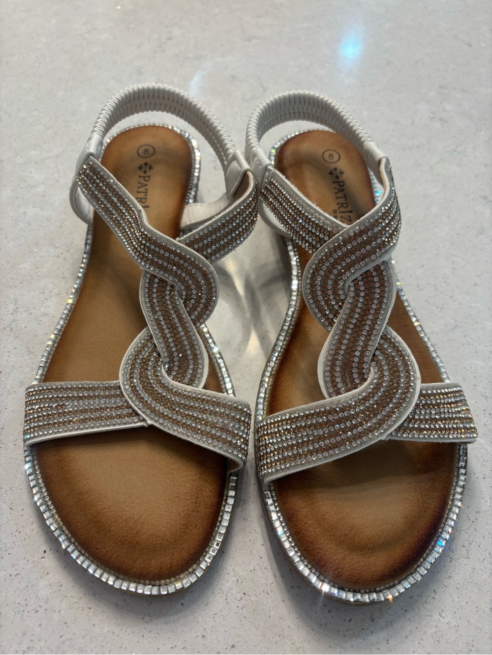 Patrizia Silver Embellished Women's Sandals